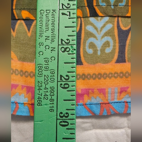 NWT Jude Connally Pru Long Sleeve Cotton Top: Decorative Frond Navy: Size- XXL - Picture 15 of 15